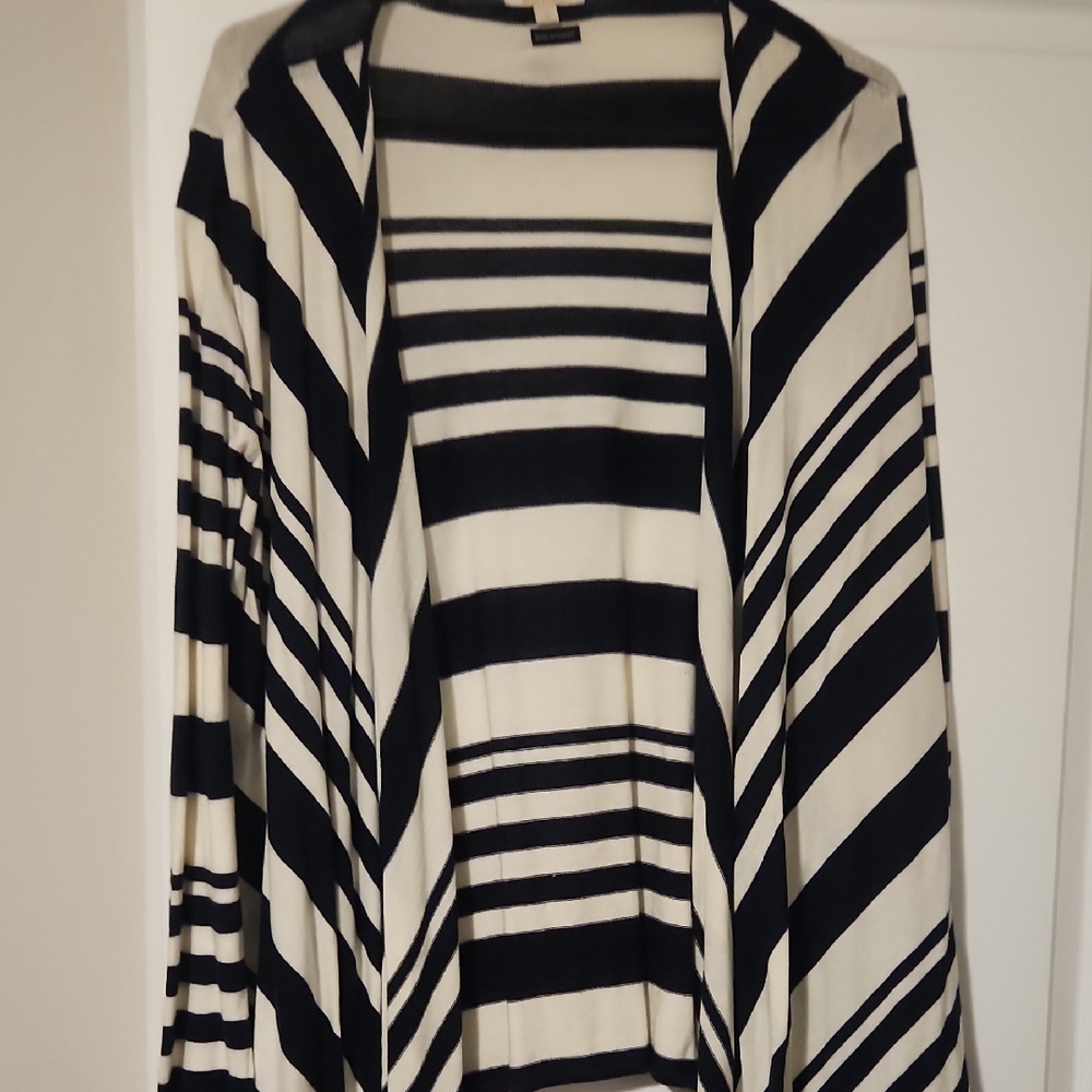 Barbour Striped Black and White Women's Sweater